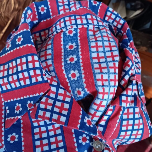 Vintage Women's Medium Blouse 1950's 1of1 Handmade Sleeveless Cropped Country - Picture 5 of 5